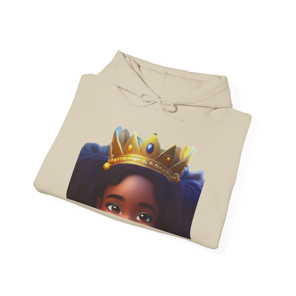 Crowned Girl Hoodie - Black Girl Magic Royalty Sweatshirt