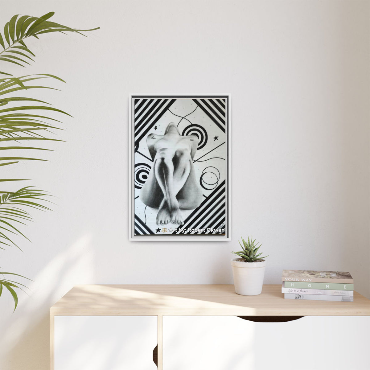 Matte Canvas, Framed (Multi-color)